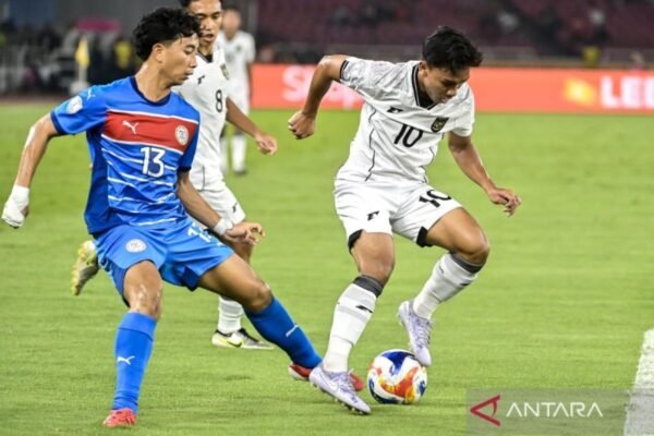 Gol Bunuh Diri Bawa Timnas Indonesia U23 Memimpin 1-0 di Paruh Pertama